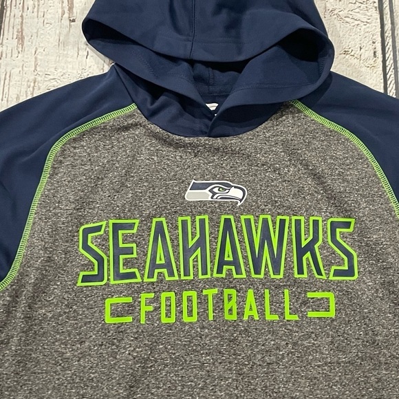 Seattle Seahawks NFL Football Hoodie Pullover Jumper Sweatshirt - Picture 2 of 5